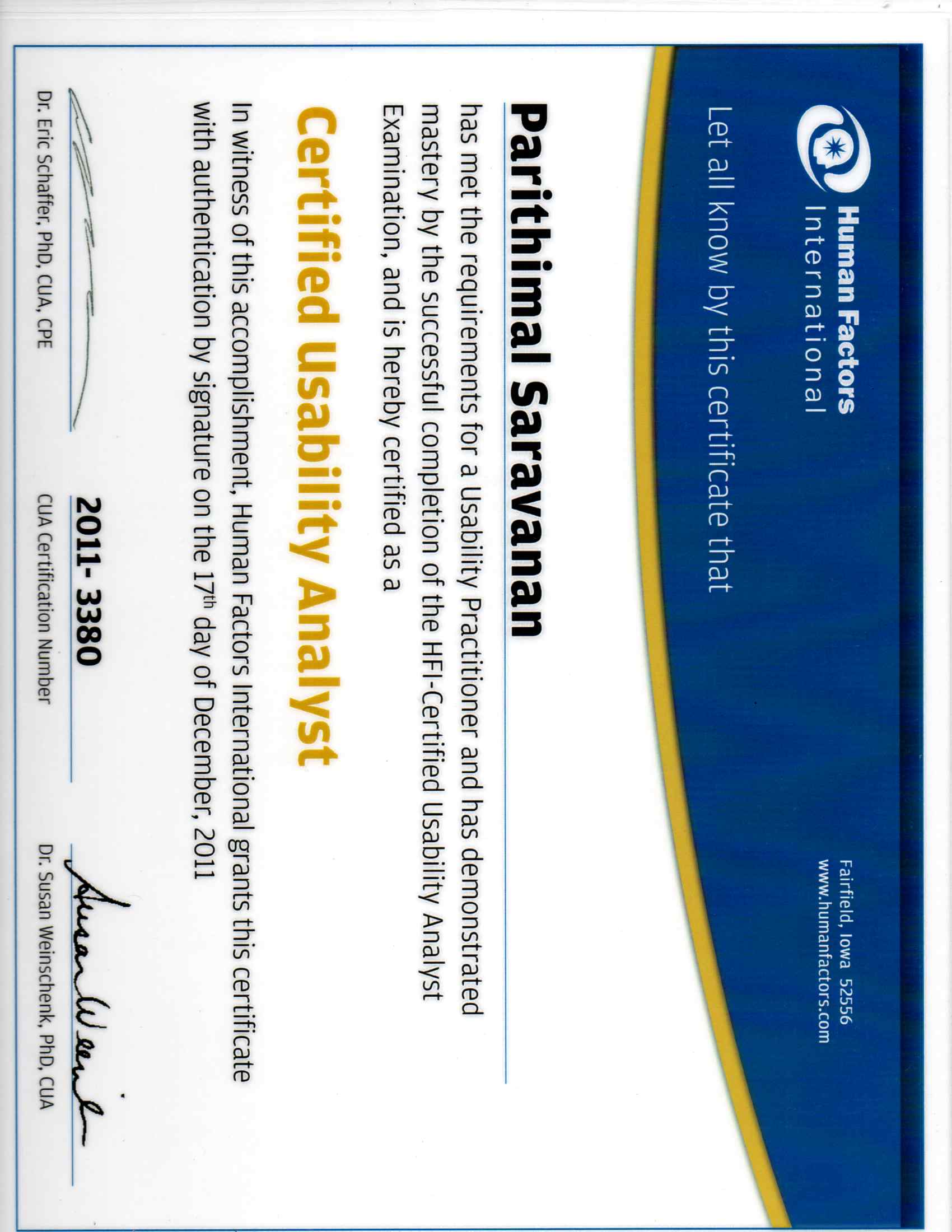 Certified Usability Analyst