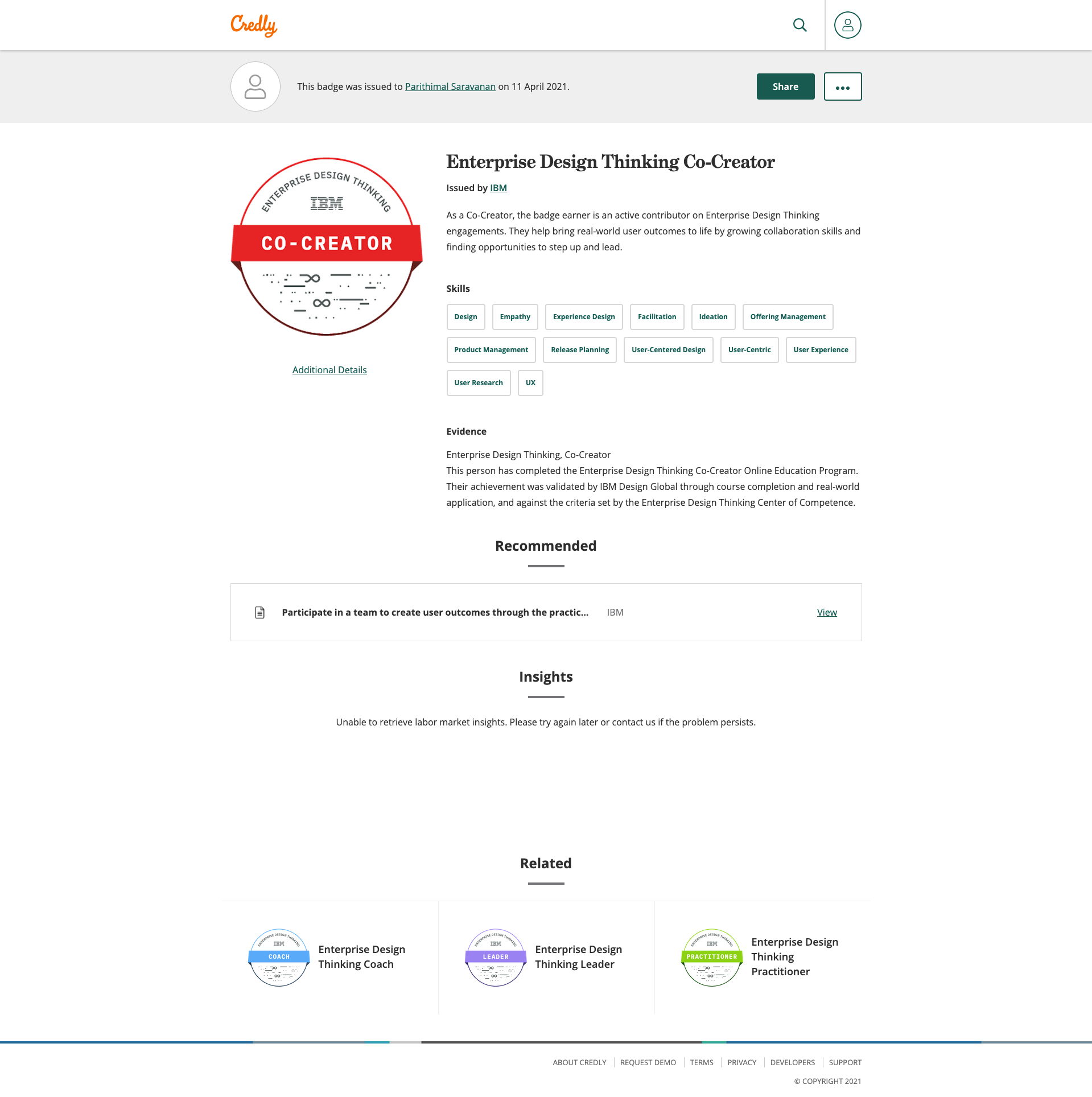 Enterprise Design Thinking Co-Creator
